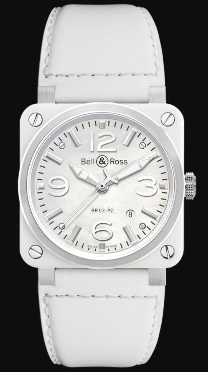 Bell & Ross BR 03 WHITE CERAMIC BR0392-WH-C/SCA Replica Watch